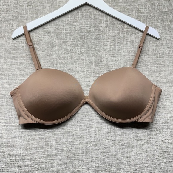 Skims Multi Way Bra Women 36DD Beige Underwire Convertible Padded Lined - Picture 2 of 15